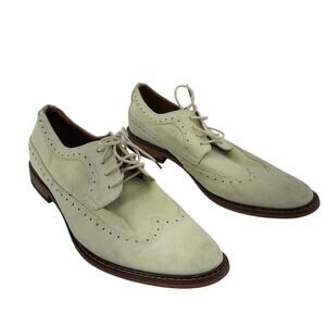 J75 Parma Cream Wingtip Oxford Dress Shoes Men's Size 10 Preowned